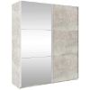 Obrazek Szafa Trend 170 cm beton jasny/lustro
