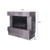 Obrazek Kominek elektryczny wolnostojący MATRIX beton 2000W