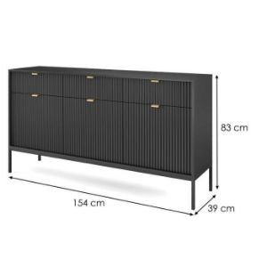 Obrazek Komoda Nowa Ksz154 Czarny