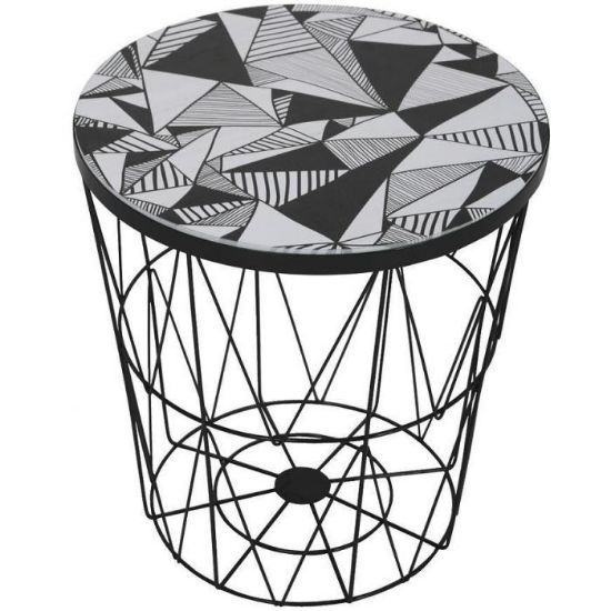 Obrazek Kosz Basket czarny/trójkąty