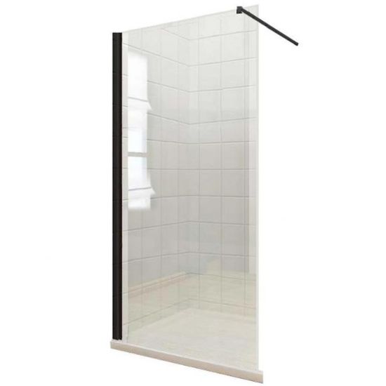 Obrazek Ścianka WALK-IN Fiord 120x195 czarny profil