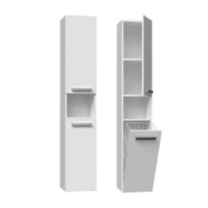 Obrazek Słupek łazienkowy Luiza 3 biały