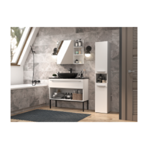 Obrazek Słupek łazienkowy Luiza 3 biały