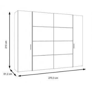 Obrazek Szafa ubraniowa Dalate DQLS82411