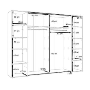 Obrazek Szafa ubraniowa Dalate DQLS82411