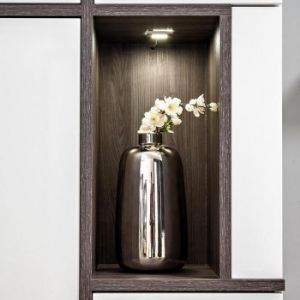 Obrazek Szafka RTV Cross Biały/Perła