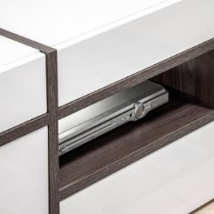 Obrazek Szafka RTV Cross Biały/Perła