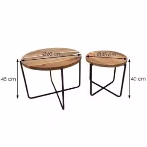 Obrazek Ława Bristol akacja/czarny 