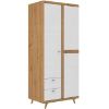 Obrazek Szafa Bergen 78 cm dąb artisan/biały połysk