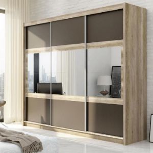 Obrazek Szafa Salwador 250 dąb canyon/lava/lustro