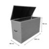 Obrazek Skrzynia ogrodowa technorattan szara 140x60x92cm 