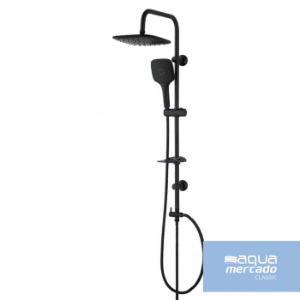 Obrazek Zestaw natryskowy z deszczownicą Rea Black 3F