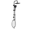Obrazek Zestaw natryskowy z deszczownicą Rea Black 3F