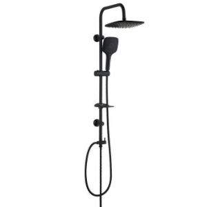 Obrazek Zestaw natryskowy z deszczownicą Rea Black 3F