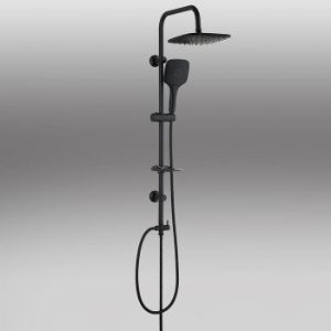 Obrazek Zestaw natryskowy z deszczownicą Rea Black 3F