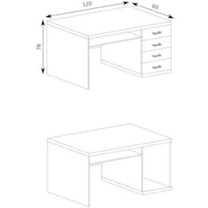 Obrazek Biurko Natural N-16 kratka Ribbeck