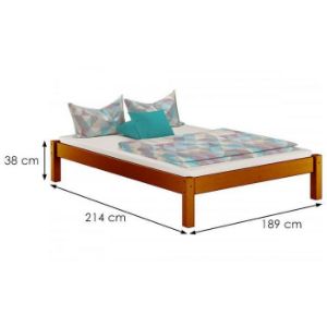 Obrazek Łóżko Dora 180x200 sosna bejca kasztan 