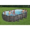 Obrazek Basen stelażowy owalny 6,10x3,66x1,22 m deska 5611r