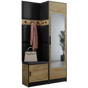 Obrazek Garderoba Roj 11 craft + Madryt 1100 ekoskóra czarna