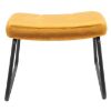 Obrazek Fotel z podnóżkiem You&Me Yellow Velvet 