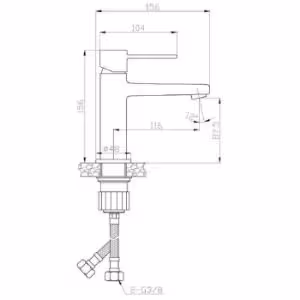Obrazek Bateria Umywalkowa Glamour Chrom