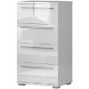 Obrazek Komoda Piano 4S F4V/PN-70/KA/70 crystal white