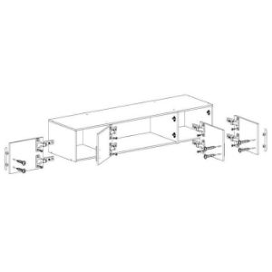 Obrazek Nadstawka szafy Smart SRN1 200 cm dąb sonoma/biały