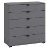 Obrazek Komoda Duerto 5F 90 szara 11008297