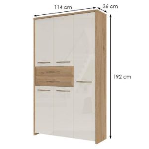 Obrazek Szafa 5d2s Gala V52 Pacific Walnut/Beige