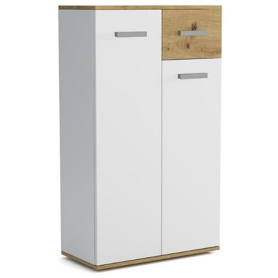 Obrazek Komoda Justus 03 White/Oak Artisan