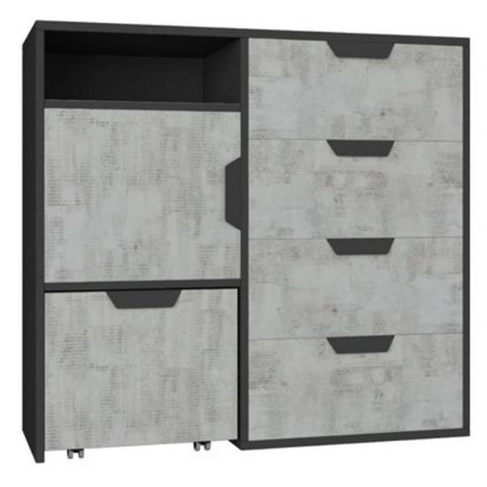 Obrazek  Komoda Nano Na8 Enigma/Grafit 