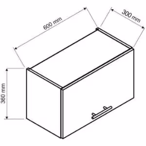 Obrazek  Szafka Kuchenna Irma W60okgr Biały Groszek Mat 
