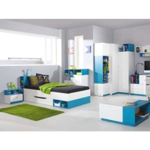 Obrazek Szafka Mobi MO-9 90 biały/turkus