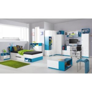 Obrazek Szafka Mobi MO-9 90 biały/turkus