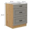 Obrazek Szafka kuchenna Stilo claygrey/artisan 60d 3s bb