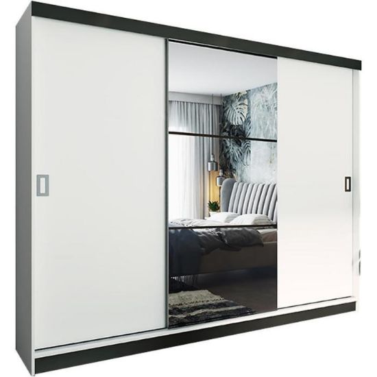 Obrazek Szafa Retro 200 5L biała/ front biały