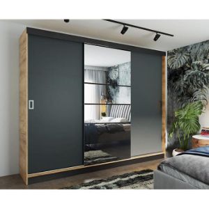 Obrazek Szafa Retro 200 6L craft/front grafit