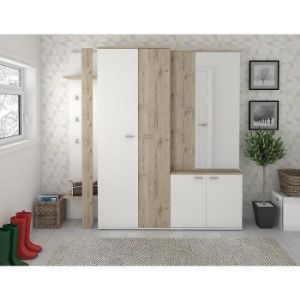 Obrazek Garderoba Barcelona white/dąb wellington