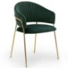 Obrazek Krzesło Layla Ciemnozielony/ Noga Złota