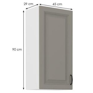 Obrazek Szafka kuchenna Stilo claygrey/biały 45g/90 1f