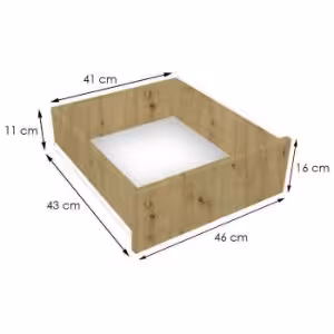 Obrazek Komplet Szuflad (2SZT) 120 150 180 200 Dąb Artisan/Czarny