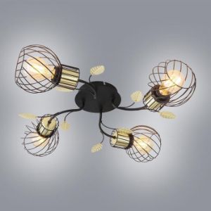 Obrazek Lampa 54113-4D Czarno-złota LW4