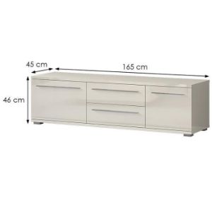 Obrazek Szafka RTV Piano TV165-2K2F/PN-71/KA/71 beige