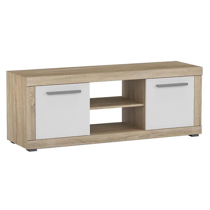 Szafka RTV Verona D.Sonoma/Biały