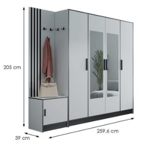 Obrazek Garderoba Roj Plus 14 biała 