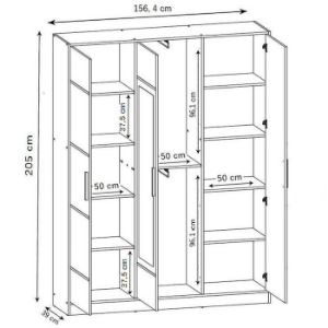 Obrazek Garderoba Roj Plus 14 biała 