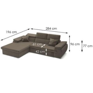 Obrazek Narożnik Polo L Paros 04 plus poduszki Paros 04