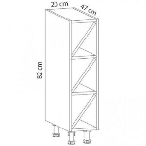Obrazek Szafka kuchenna Gardena D20W grey