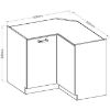 Obrazek Szafka kuchenna Karmen 89/89dn bb