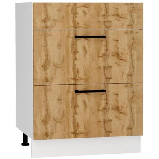 Obrazek Szafka kuchenna Bono D60pc S/2 Zasl dąb wotan 